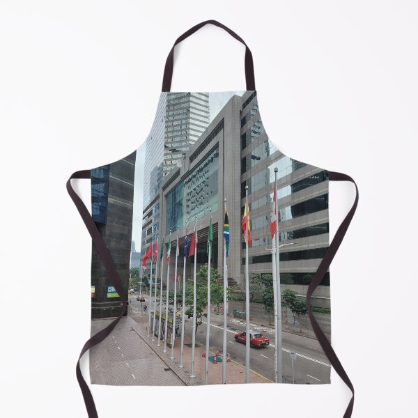 Item preview, High rise buildings and flags in Wan Chai HK designed and sold by pbchan.