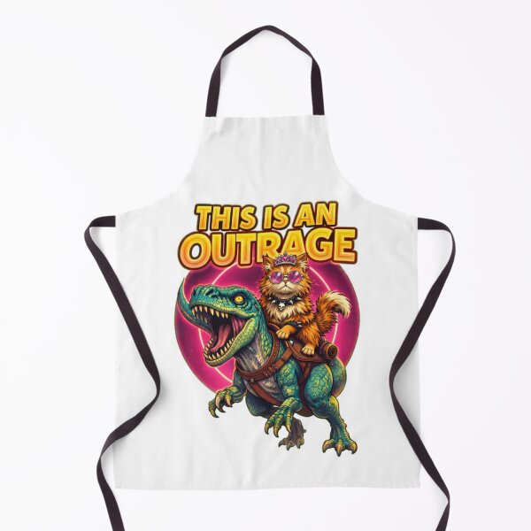 Item preview, This Is An Outrage Princess Donut Riding Mongo Neon designed and sold by ChrisanoWebb.