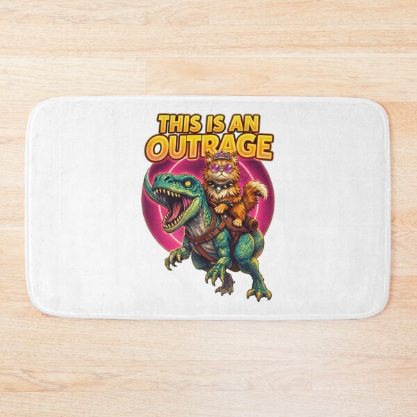 Item preview, This Is An Outrage Princess Donut Riding Mongo Neon designed and sold by ChrisanoWebb.