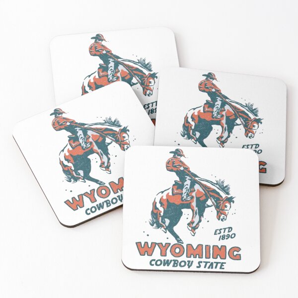 Item preview, Wyoming Cowboy State Vintage Western designed and sold by roartusa.