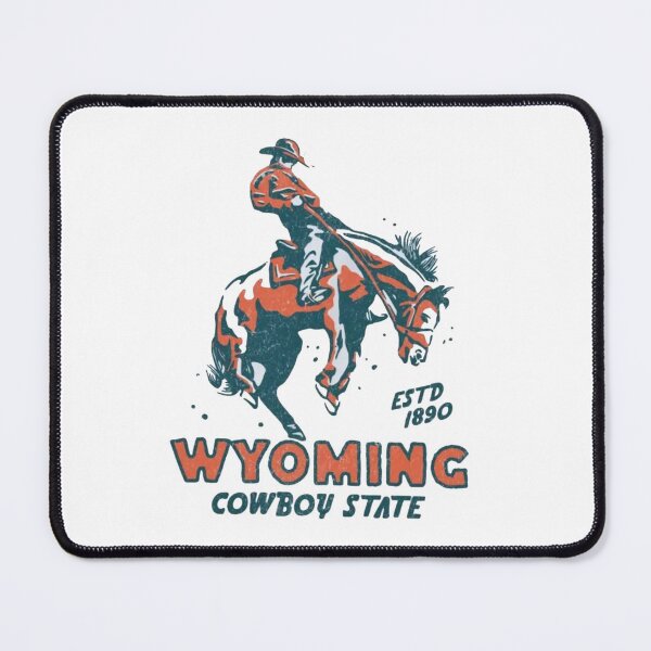 Item preview, Wyoming Cowboy State Vintage Western designed and sold by roartusa.