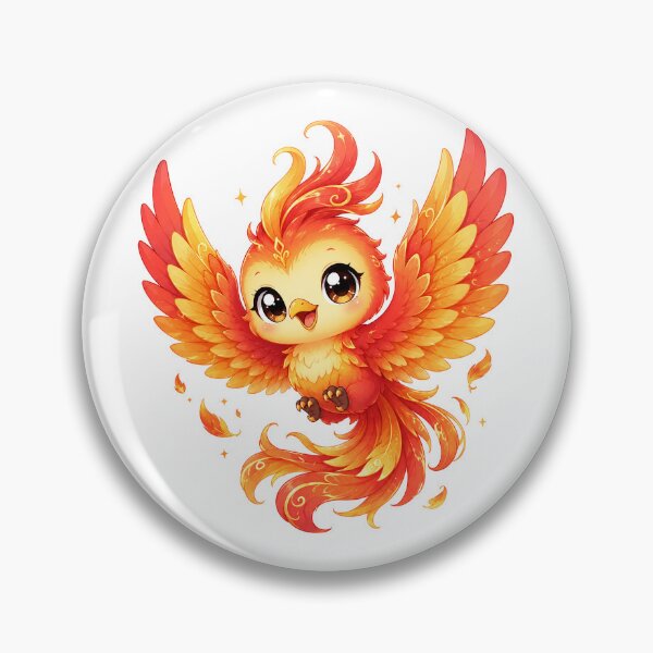 Item preview, Kawaii Phoenix Eternal Flame designed and sold by Lolilas.
