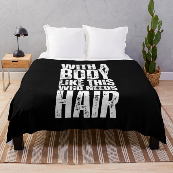 Item preview, With A Body Like This Who Needs Hair Funny Fathers Day Bald Dad designed and sold by Dondonmart.