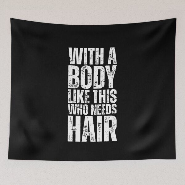 Item preview, With A Body Like This Who Needs Hair Funny Fathers Day Bald Dad designed and sold by Dondonmart.