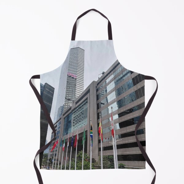 Item preview, High rise buildings and flags in Wan Chai HK designed and sold by pbchan.