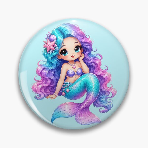 Item preview, Enchanted Kawaii Mermaid designed and sold by Lolilas.