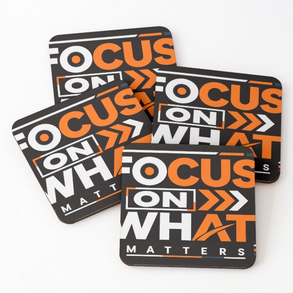 Item preview, Focus on What Matters – Motivational Inspirational Typography Design designed and sold by VasiArtLab.