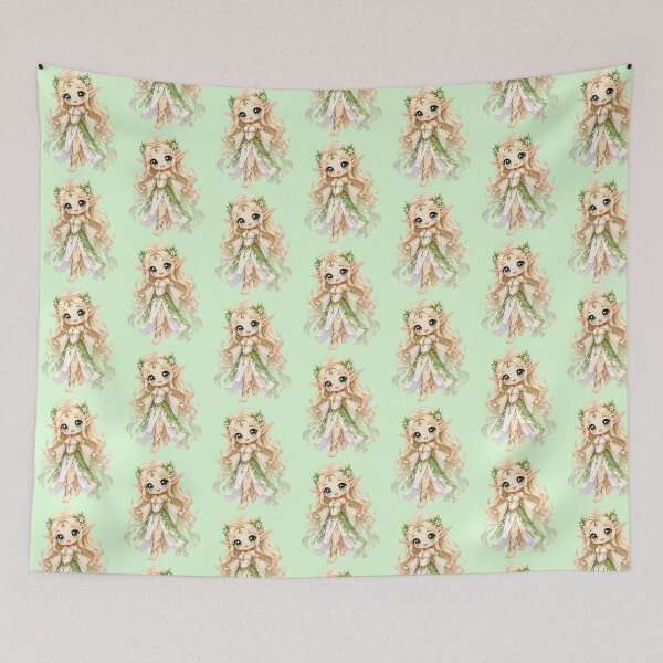 Item preview, Enchanted Kawaii Elf designed and sold by Lolilas.