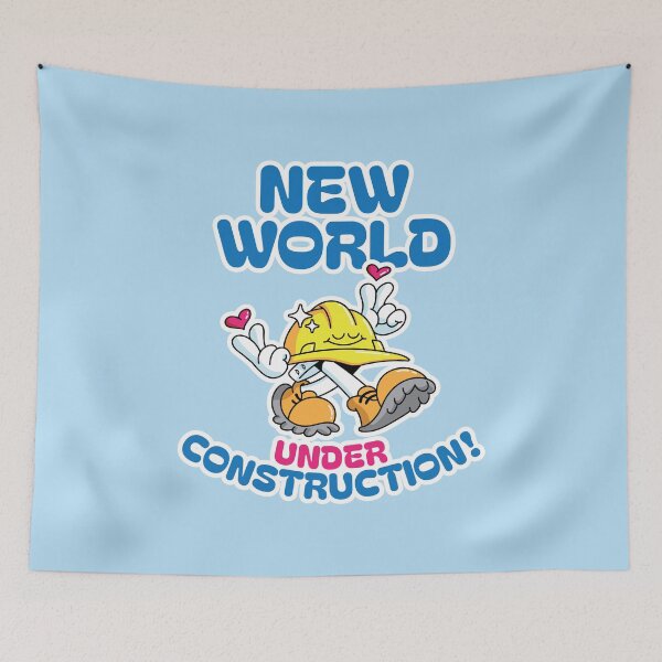 Item preview, New World Under Construction - JW Volunteer designed and sold by Whim & Verse Studio.