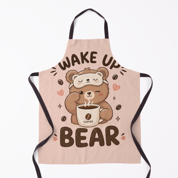 Item preview, Wake Up Bear – Cute Coffee Bear Kawaii Morning Coffee Lover Design designed and sold by Sanika arts .