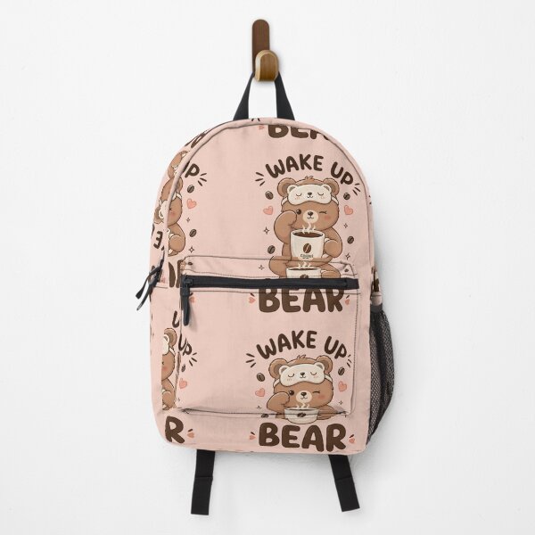 Item preview, Wake Up Bear – Cute Coffee Bear Kawaii Morning Coffee Lover Design designed and sold by Sanika arts .