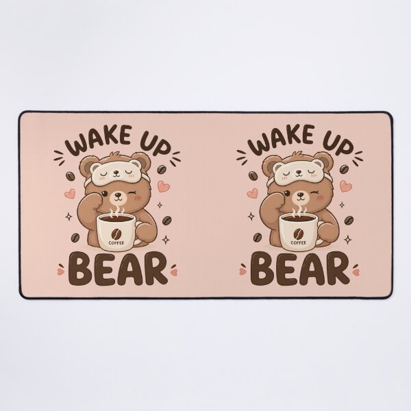 Item preview, Wake Up Bear – Cute Coffee Bear Kawaii Morning Coffee Lover Design designed and sold by Sanika arts .