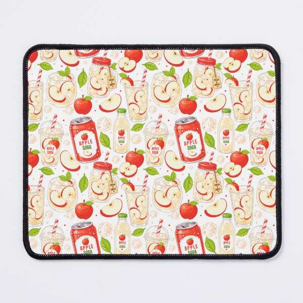 Item preview, Cute Apple Soda Drink Seamless Pattern designed and sold by KJackArtwork.