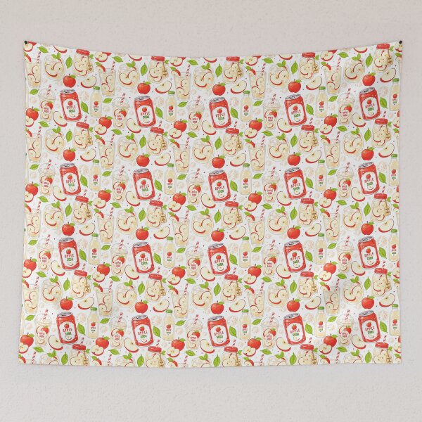 Item preview, Cute Apple Soda Drink Seamless Pattern designed and sold by KJackArtwork.