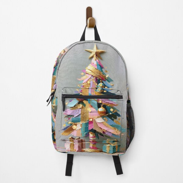 Item preview, Colorful Impasto Textured Christmas Tree Art designed and sold by colorful-white.