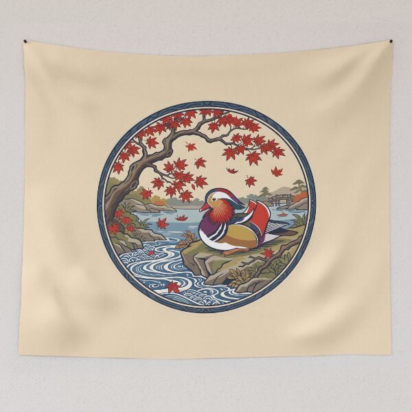 Item preview, Mandarin Duck Garden - Asian Nature Aesthetic designed and sold by SplashTastic.