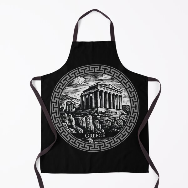 Item preview, Greece Vintage Woodcut Art designed and sold by Thistle-TShop.