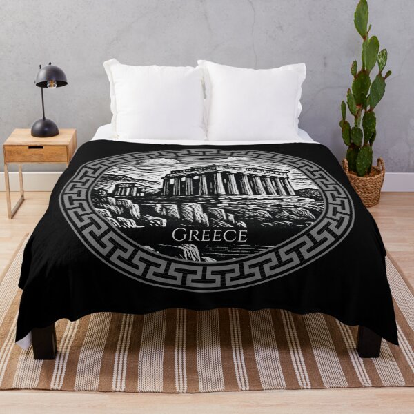 Item preview, Greece Vintage Woodcut Art designed and sold by Thistle-TShop.