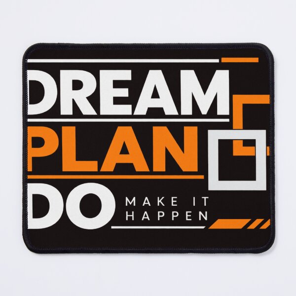 Item preview, Dream Plan – Motivational Inspirational Typography Design designed and sold by VasiArtLab.