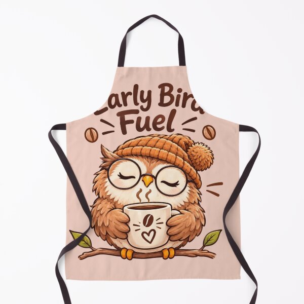 Item preview, Early Bird Fuel Coffee Owl Cute Coffee Lover Morning Bird Kawaii Caffeine Lover Gift designed and sold by Sanika arts .