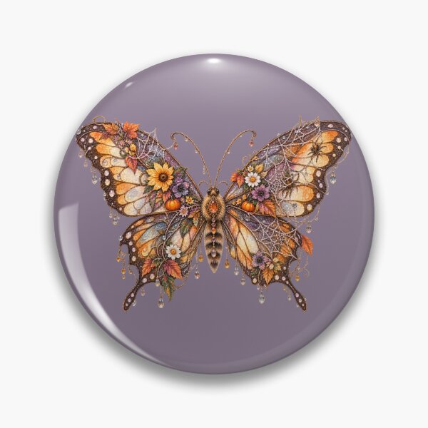 Item preview, Cottagecore Cobweb Butterfly Watercolor Art – Whimsical Halloween Botanical Print designed and sold by MagicMakerPh.