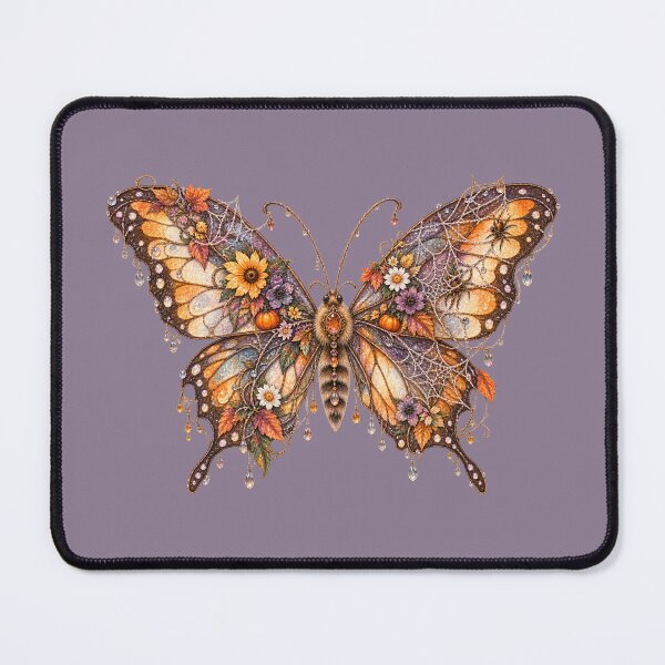 Item preview, Cottagecore Cobweb Butterfly Watercolor Art – Whimsical Halloween Botanical Print designed and sold by MagicMakerPh.