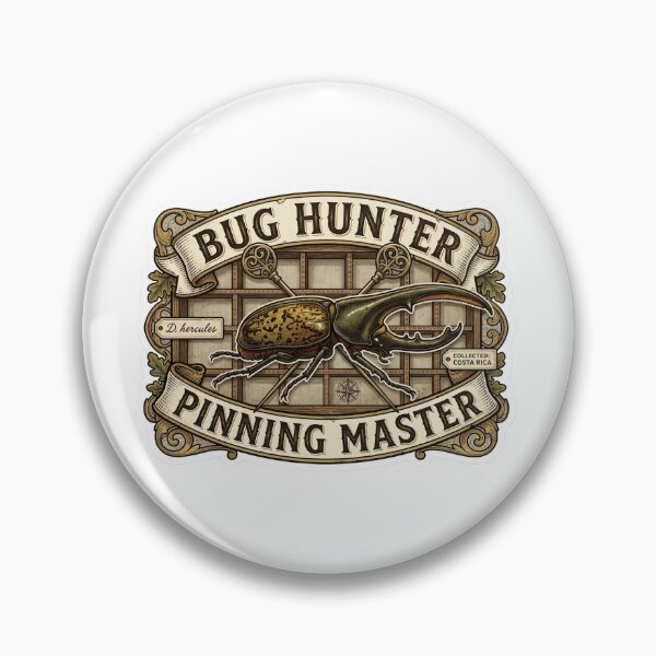 Item preview, Bug Hunter Pinning Master Hercules Beetle designed and sold by CyberPunkSpace.