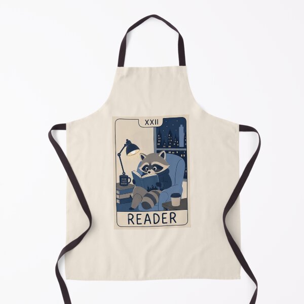 Item preview, Reader Tarot Card Introvert Cozy Night Reading Raccoon designed and sold by Yellowriversss.