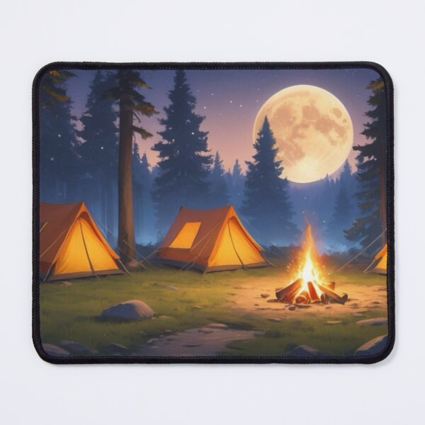 Item preview, Nighttime Forest Camping under the Full Moon designed and sold by Kochainn.