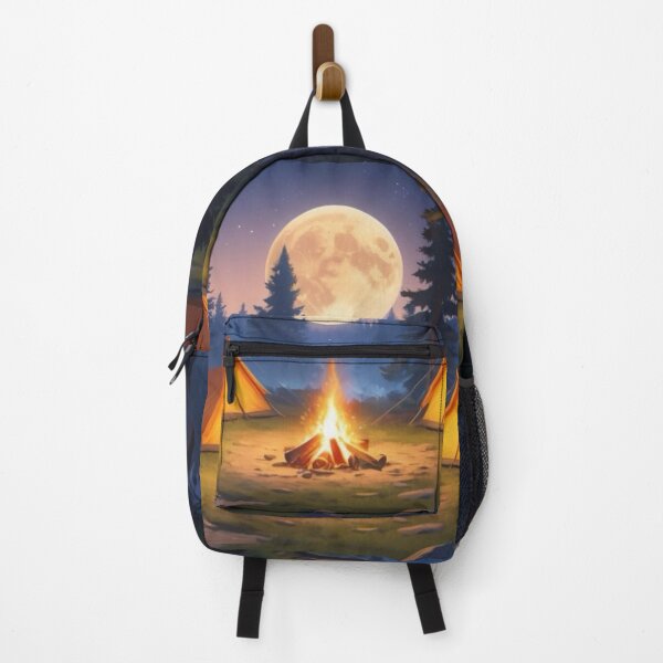 Item preview, Nighttime Forest Camping under the Full Moon designed and sold by Kochainn.
