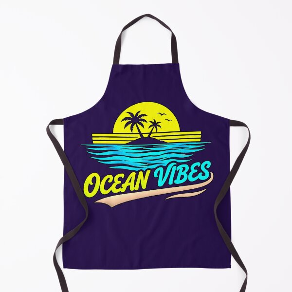Artikelvorschau, Meeresflair | Retro-Tropenstrand-Design entworfen und verkauft von AstronautMerch.