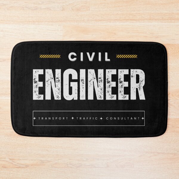 Item preview, civil transport engineer white on black designed and sold by MishelleGeorg0.