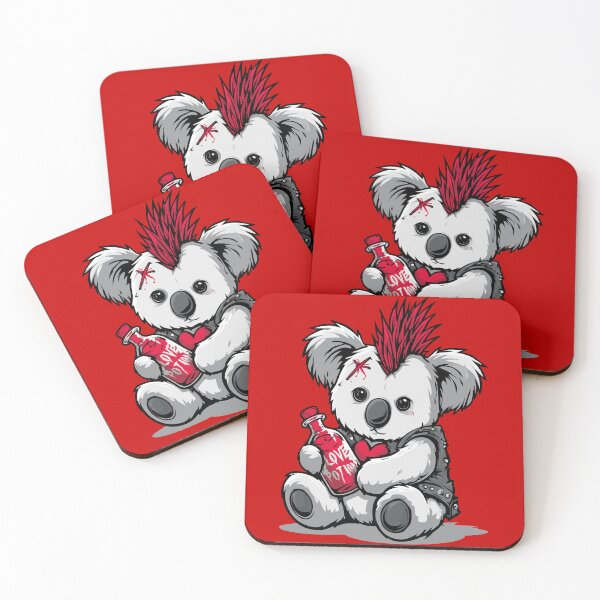 Item preview, Red Mowhawk Koala Love Potion Design designed and sold by RichardRags.