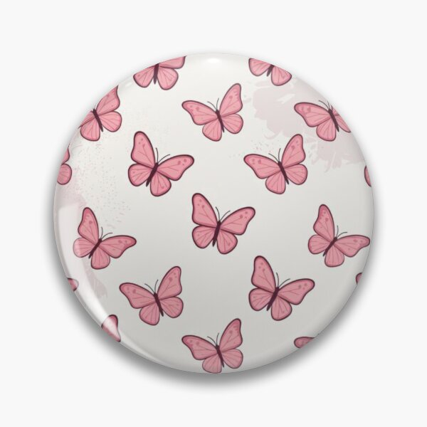 Artikelvorschau, Rosa Schmetterlingsmuster, pastellfarbene Aquarellästhetik entworfen und verkauft von Golden_Pixel_Paper.