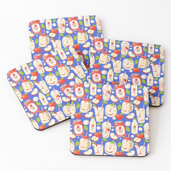 Item preview, Cute Apple Soda Drink Seamless Pattern designed and sold by KJackArtwork.