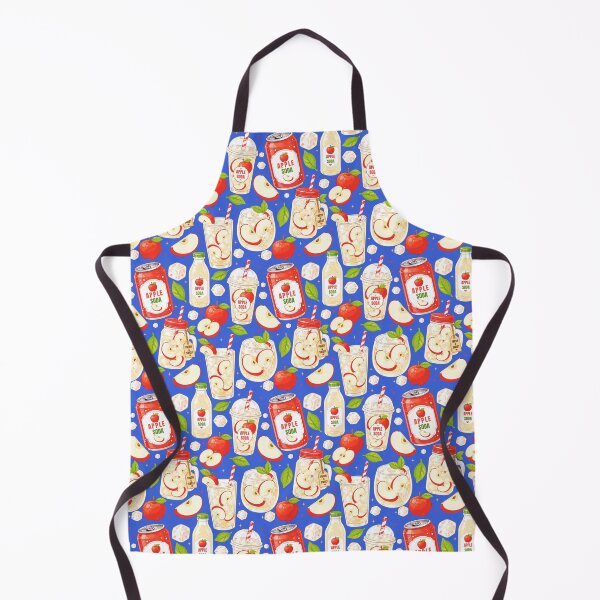 Item preview, Cute Apple Soda Drink Seamless Pattern designed and sold by KJackArtwork.