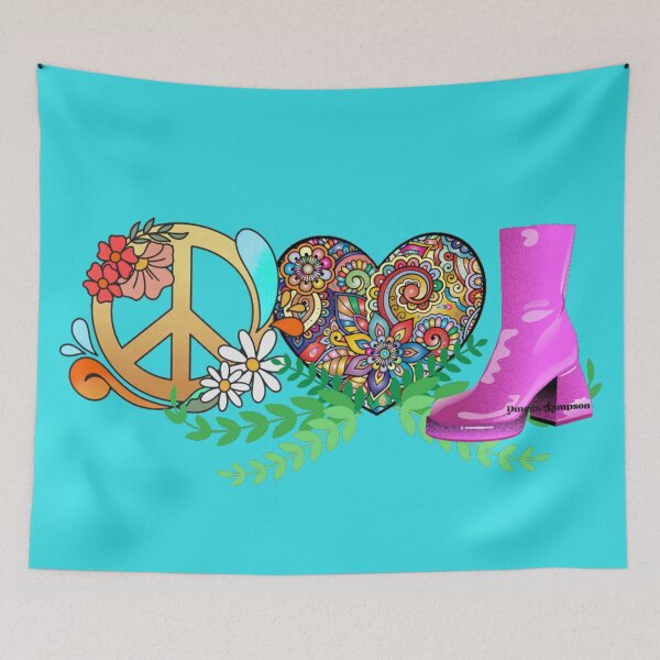 Item preview, Peace Love and Boots designed and sold by FetUphoria.