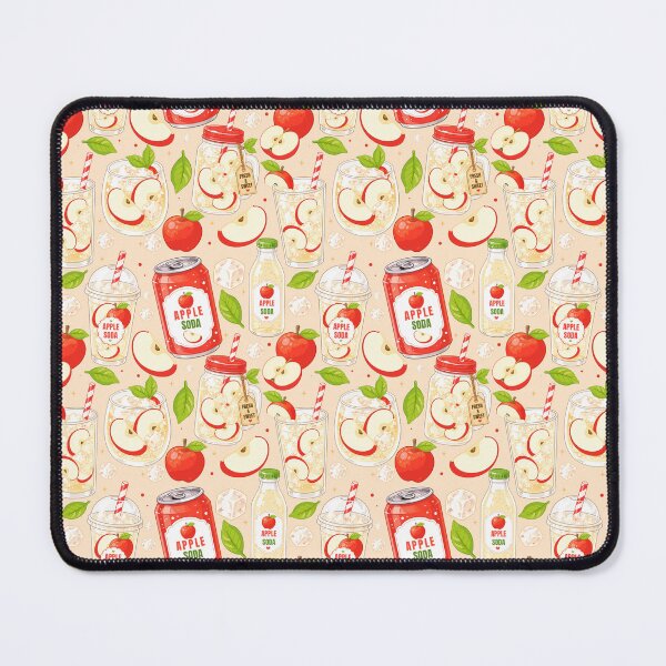 Item preview, Cute Apple Soda Drink Seamless Pattern designed and sold by KJackArtwork.