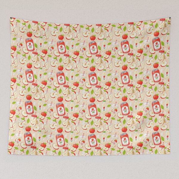 Item preview, Cute Apple Soda Drink Seamless Pattern designed and sold by KJackArtwork.