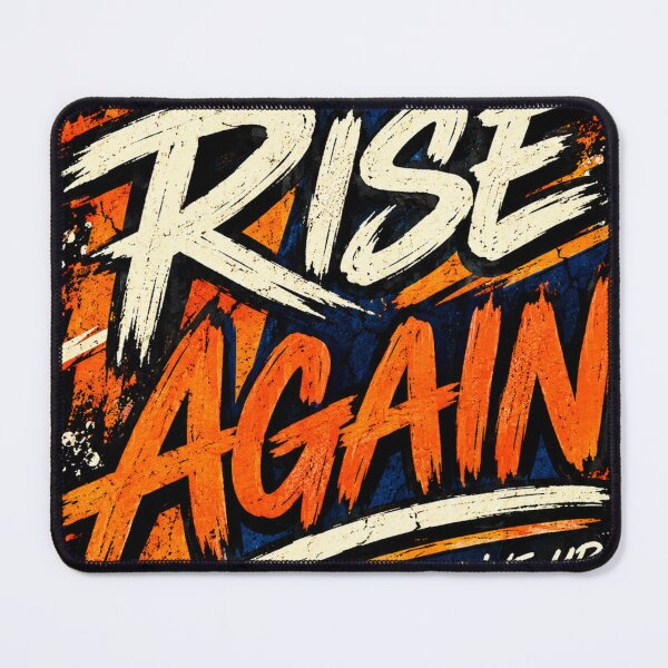 Item preview, Rise Again – Motivational Inspirational Typography Design designed and sold by VasiArtLab.