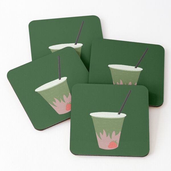 Item preview, Strawberry matcha with one strawberry designed and sold by Lilmatcha.