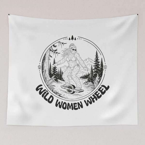 Item preview, Wild Women Wheel~Sasquatch on Onewheel designed and sold by Catherine Harrison.