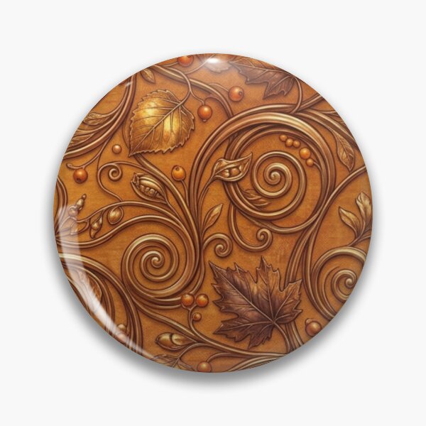 Item preview, Vintage Autumn Leaves Acorn Ornamental Pattern designed and sold by FashioonTrends.