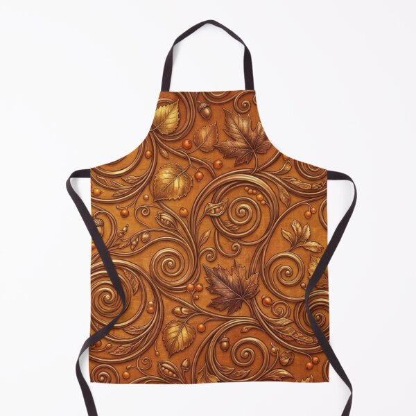 Item preview, Vintage Autumn Leaves Acorn Ornamental Pattern designed and sold by FashioonTrends.