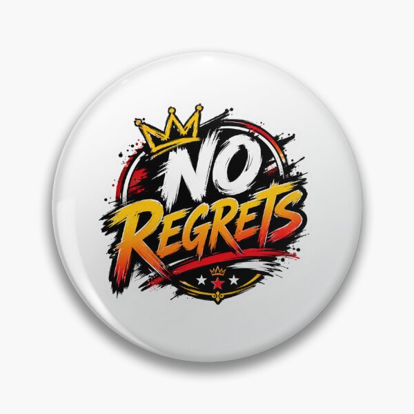 Item preview, No Regrets – Bold Motivational Typography designed and sold by MR4me.