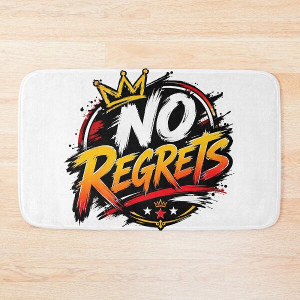 Item preview, No Regrets – Bold Motivational Typography designed and sold by MR4me.