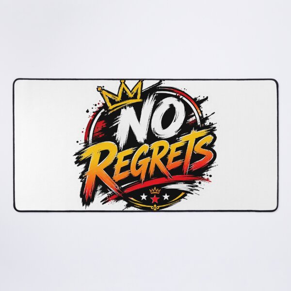 Item preview, No Regrets – Bold Motivational Typography designed and sold by MR4me.