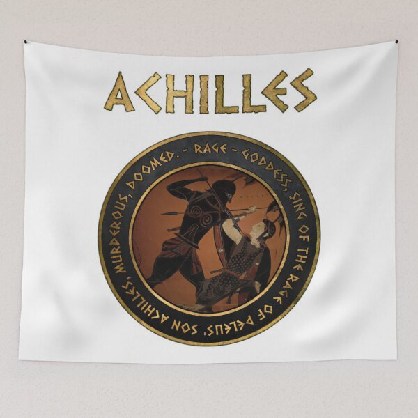 Item preview, Achilles - Hero Of The Trojan War - Homer's Iliad Quote - Ancient Greek History designed and sold by Coryconcetta.