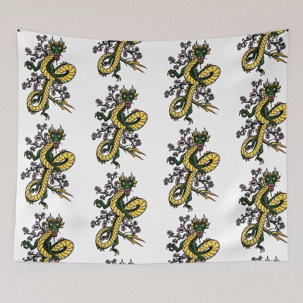 Aperçu de l'œuvre Dragon enroulé créée et vendue par New Vibes & Designs.