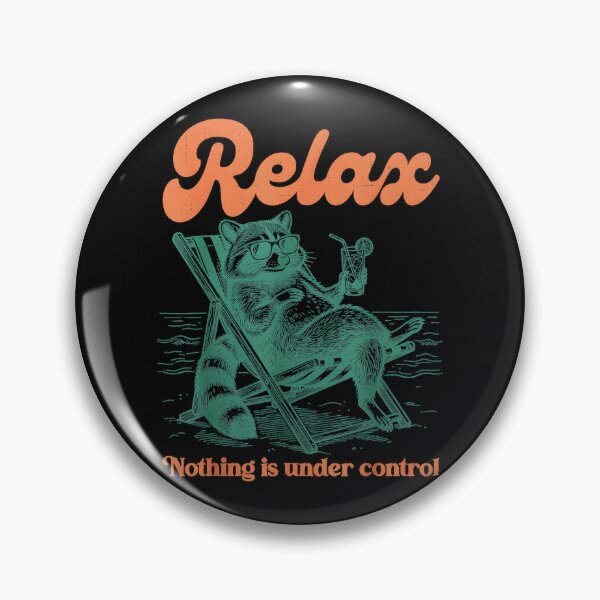 Item preview, raccon relax funny design designed and sold by CharlieConon.